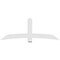Ekena Millwork Bellingham Architectural Grade PVC Gable Bracket, 84"W x 31 1/2"H x 4"D x 6"F, 9/12 Pitch GBP084X32X0406BEL00 - alternate 4